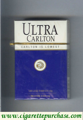 Carlton Ultra cigarettes hard box